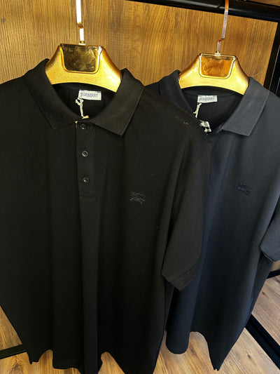 Brberry Premium İthal Battal Beden Polo Yaka T-Shirt