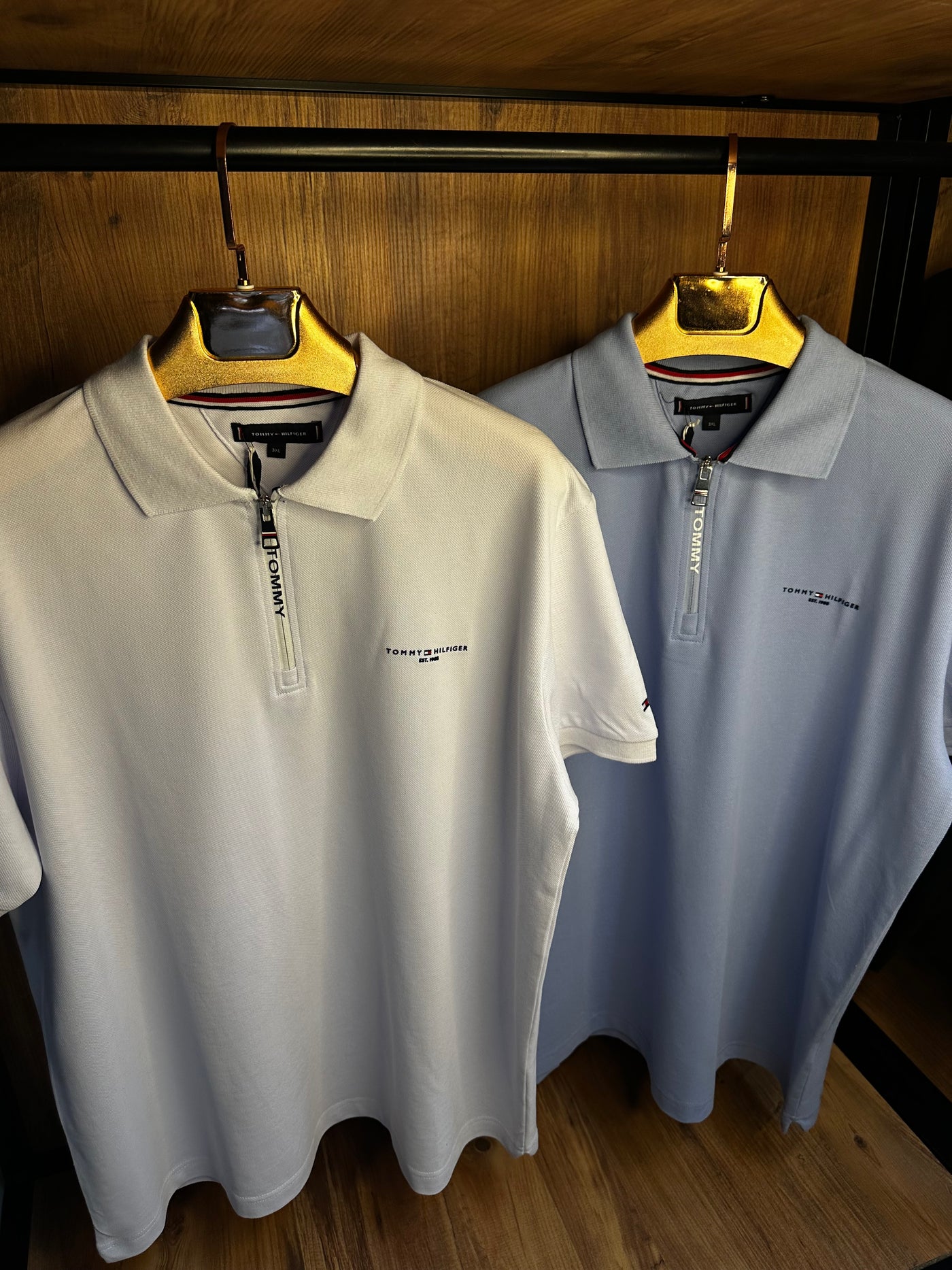 Tommy H. Premium İthal Battal Beden Polo Yaka T-Shirt