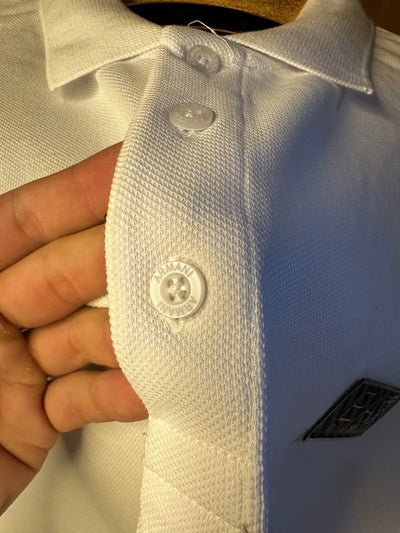 EA7 Premium İthal Battal Beden Polo Yaka T-Shirt