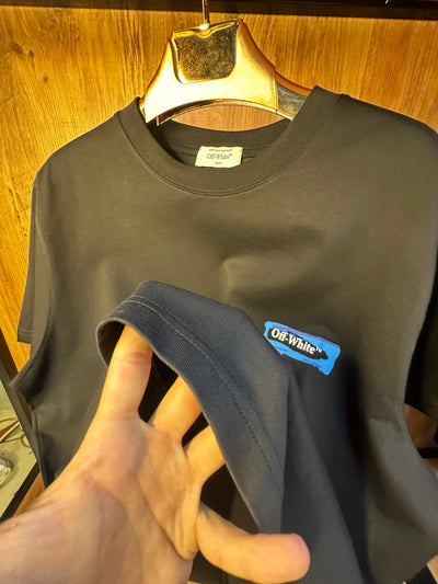 Off-Whte Premium İthal Battal Beden T-Shirt
