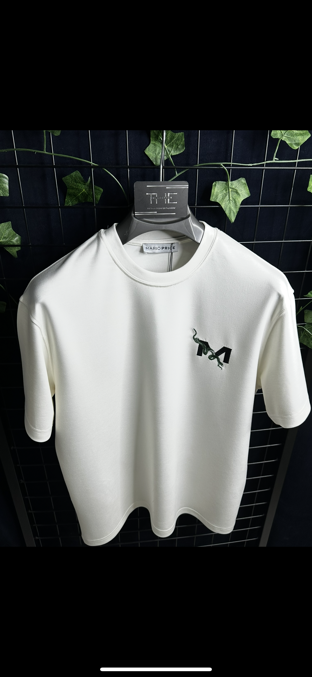 Mario Price Nakış Logo Premium T-Shirt