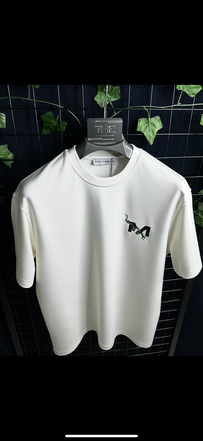 Mario Price Nakış Logo Premium T-Shirt