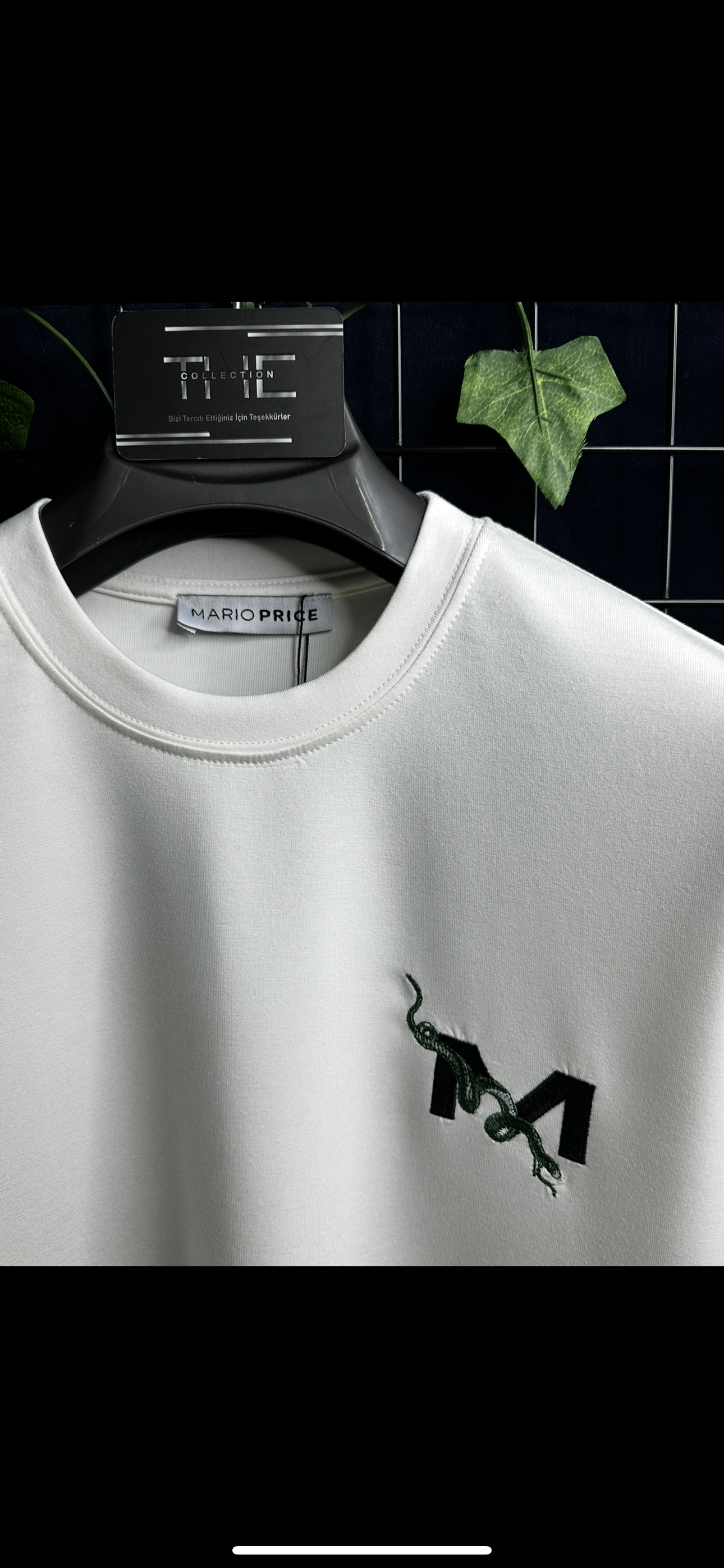 Mario Price Nakış Logo Premium T-Shirt