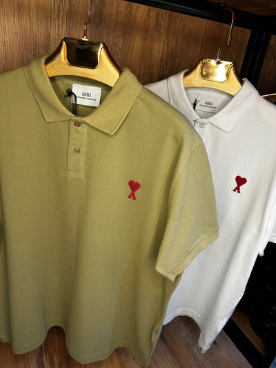 AmiParis Premium İthal Battal Beden Polo Yaka T-Shirt