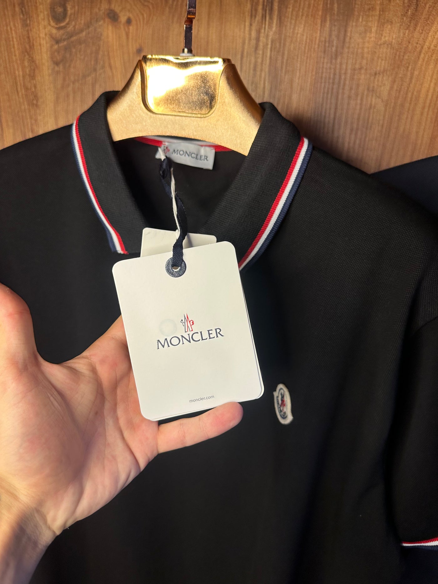 Mncler Premium İthal Battal Beden Polo Yaka T-Shirt