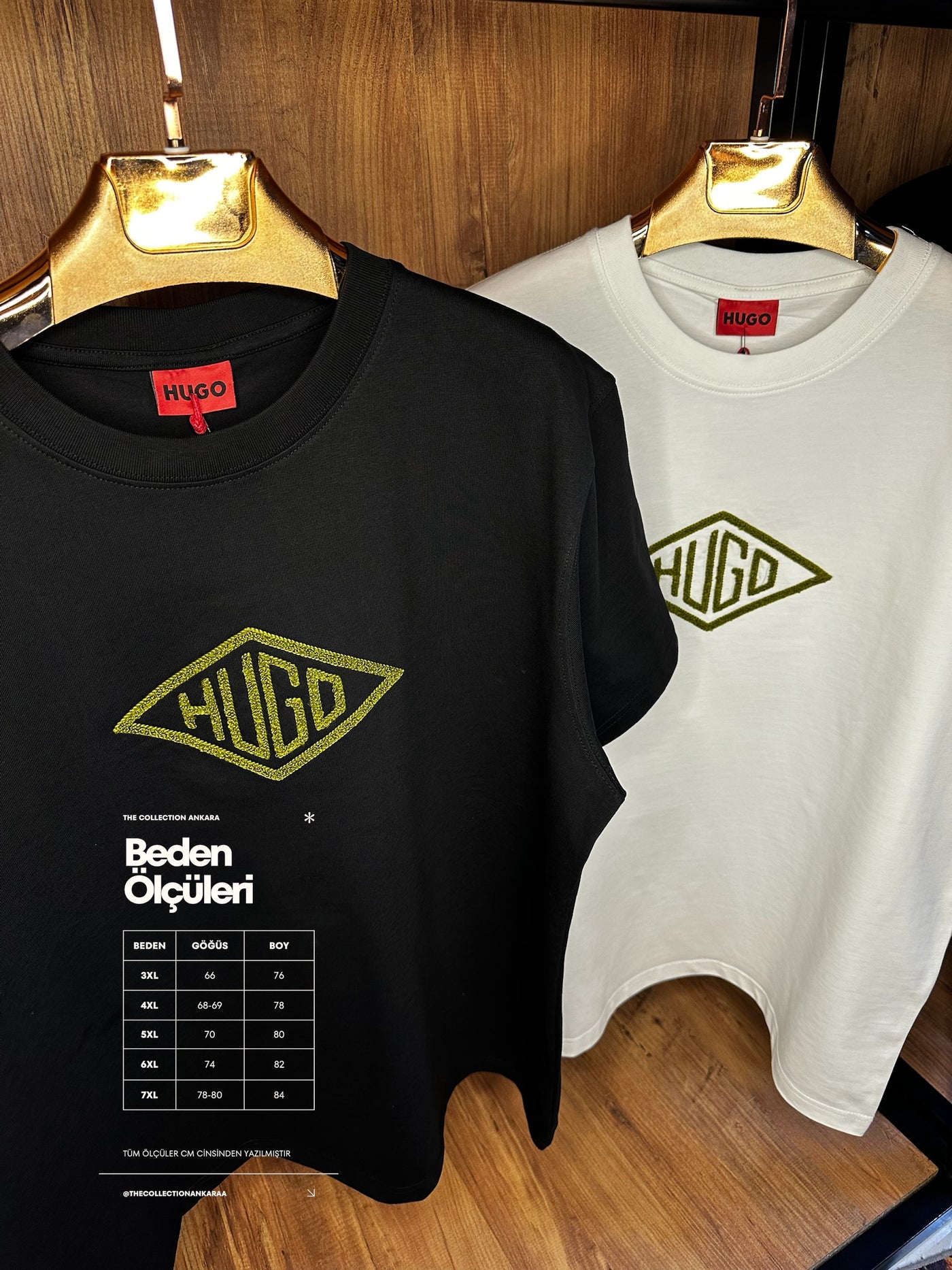 Hugo B. Premium İthal Battal Beden T-Shirt