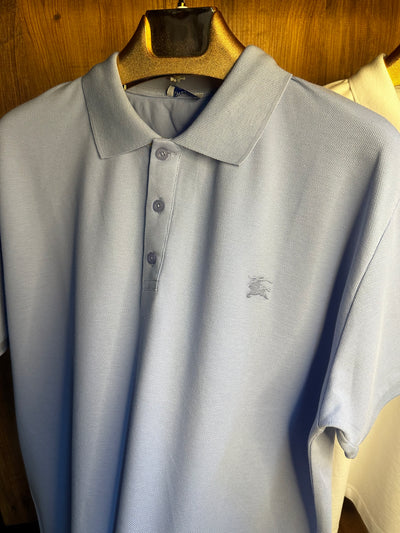 Brberry Premium İthal Battal Beden Polo Yaka T-Shirt