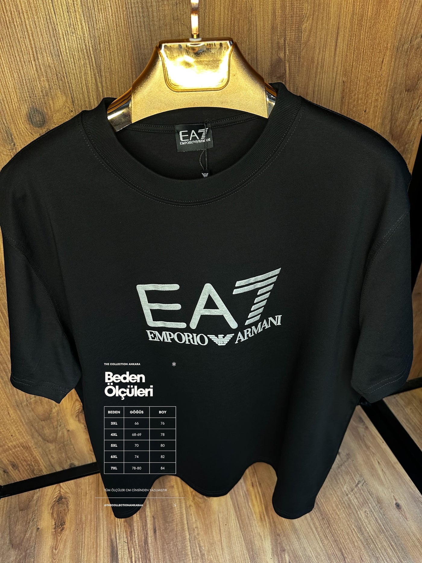 EA7 Premium İthal Battal Beden T-Shirt