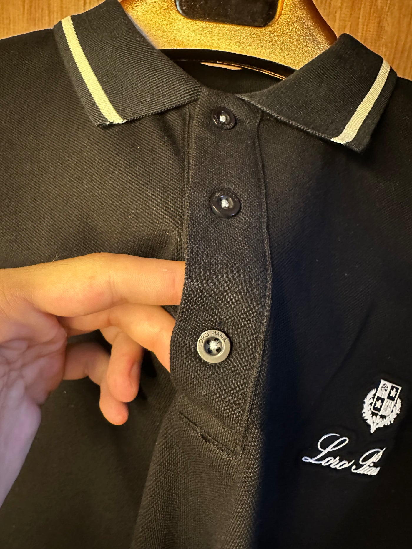 Lro Piana Premium İthal Battal Beden Polo Yaka T-Shirt