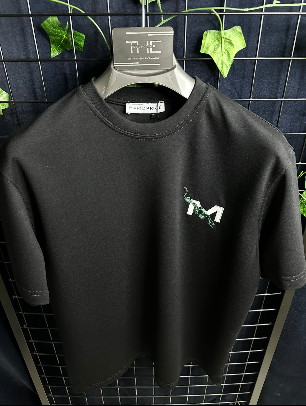 Mario Price Nakış Logo Premium T-Shirt