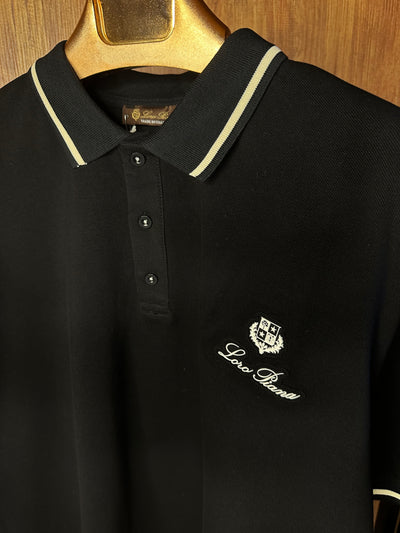 Lro Piana Premium İthal Battal Beden Polo Yaka T-Shirt