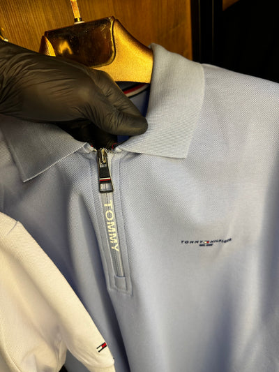 Tommy H. Premium İthal Battal Beden Polo Yaka T-Shirt