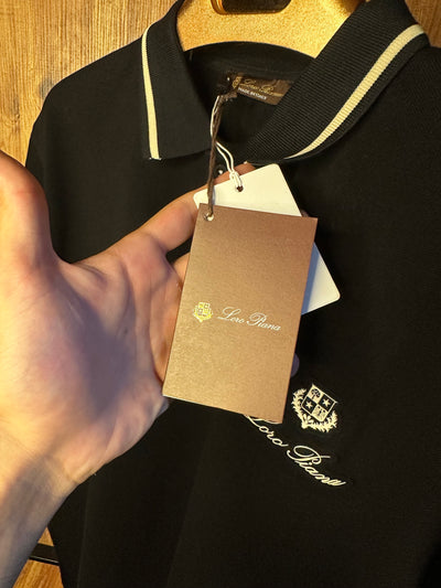Lro Piana Premium İthal Battal Beden Polo Yaka T-Shirt