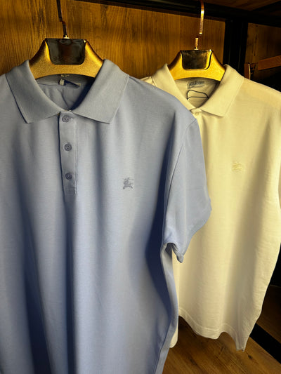 Brberry Premium İthal Battal Beden Polo Yaka T-Shirt