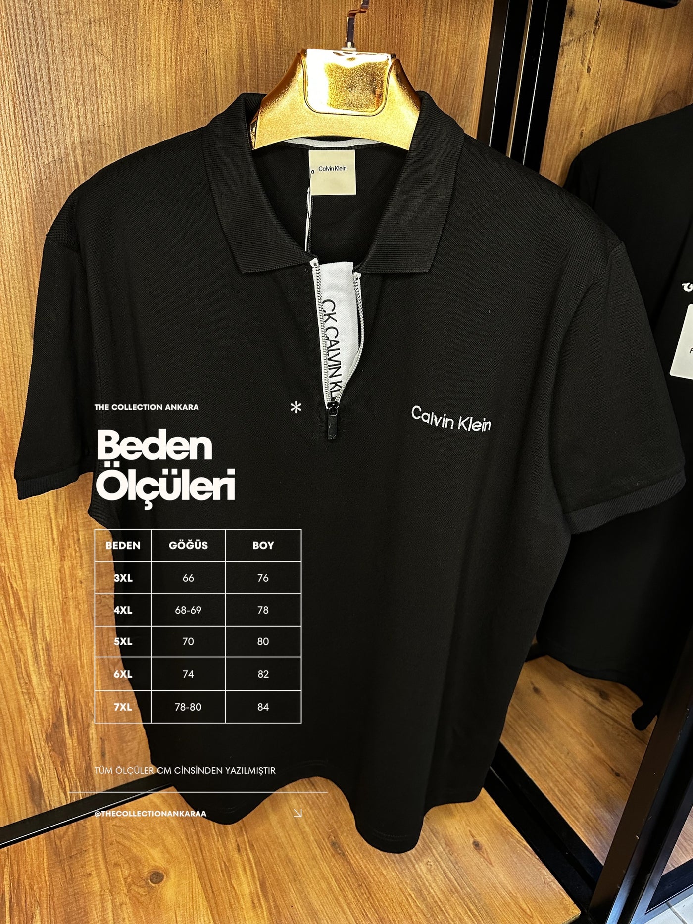CK Premium İthal Battal Beden Polo Yaka T-Shirt