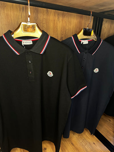Mncler Premium İthal Battal Beden Polo Yaka T-Shirt